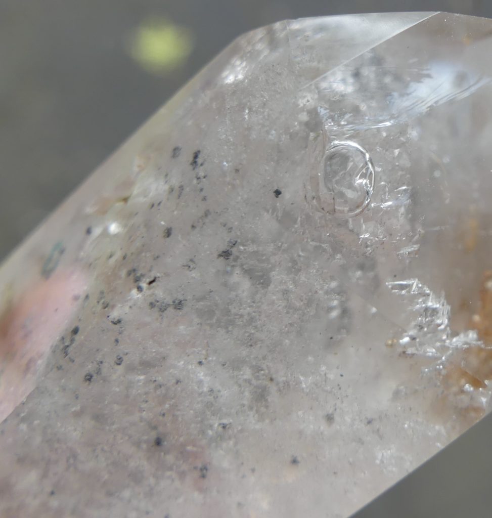 RARE Channeling Quartz Point with Endydro Bubble – Chlorite and ...